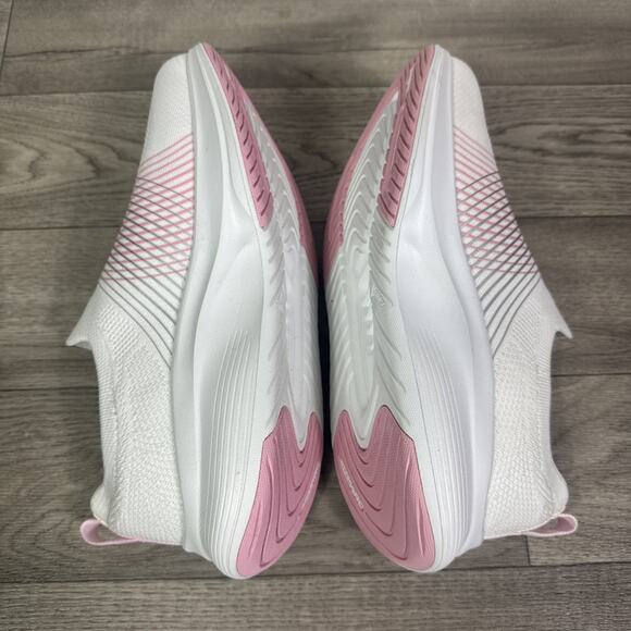 Sketchers Sally Go Walk Max Walker Slip On Shoes White Pink sz 6.5 - Picture 8 of 14
